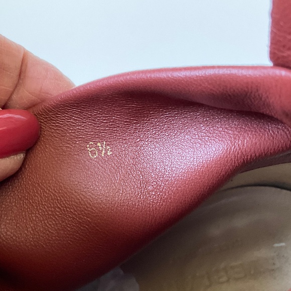 EVERLANE Day Boots Brick Red Soft Leather Zippper Side Size 6.5 - Picture 9 of 15